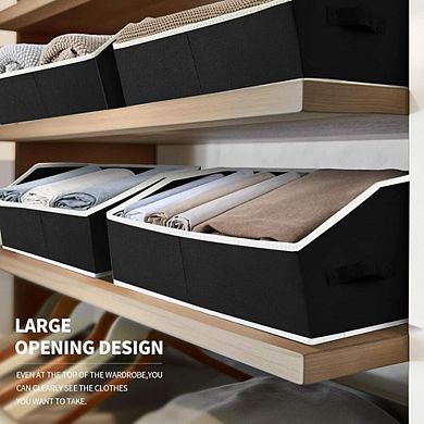 Trapezoid Closet Shelf Organizer Storage Bins 3 Pack