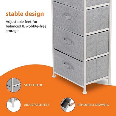 Fabric 4 Drawer Storage Organizer Unit for Closet Bedroom