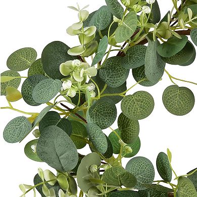 12" Eucalyptus Wreaths Artificial Leaf Berries Front Door Decor