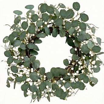 22" Eucalyptus Wreath Christmas Front Door Decoration