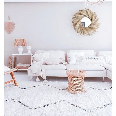 27'' Artificial Pampas Grass Wreath UV Resistant Faux Fluffy Boho Farmhouse Decor