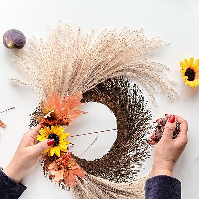 18 inch Rattan Twig Wreath Base DIY Rustic Decor