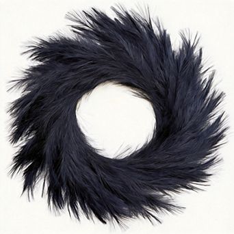 27'' Artificial Pampas Grass Wreath UV Resistant Faux Fluffy Boho Farmhouse Decor