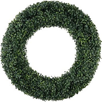 24" Boxwood Wreath Front Door Farmhouse Decor