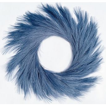 27'' Artificial Pampas Grass Wreath Faux Boho Farmhouse Decor