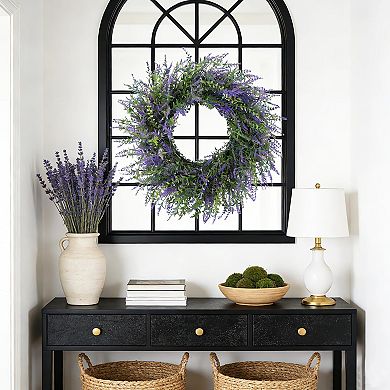 22-inch Lavender Eucalyptus Wreath Home Decor