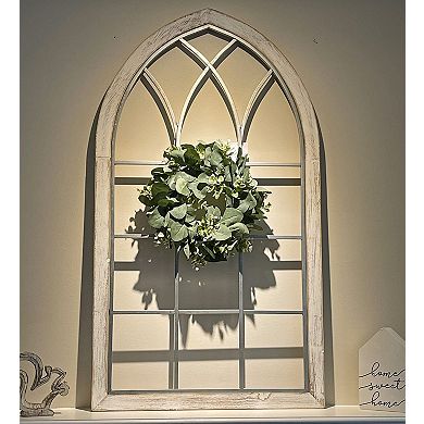 4pc 11" Eucalyptus Wreath Artificial Farmhouse Decor