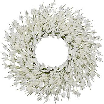 26" Spring Wreath Floral Door Decor Farmhouse Home Wall Hanging