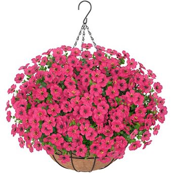 Artificial Hanging Flowers UV Resistant Silk Decoration