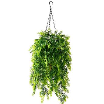 Artificial Eucalyptus Hanging Basket UV Resistant Outdoor Decor