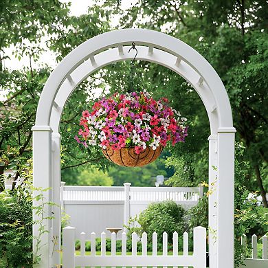 Artificial Hanging Flowers Basket Outdoor UV Decoration