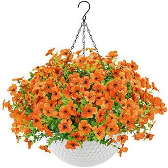 Artificial Hanging Flowers UV Resistant Outdoor Decor