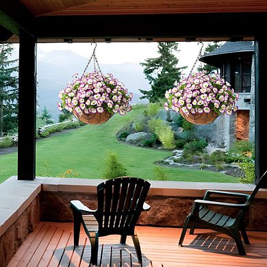 Artificial Hanging Flowers Basket Outdoor Decor