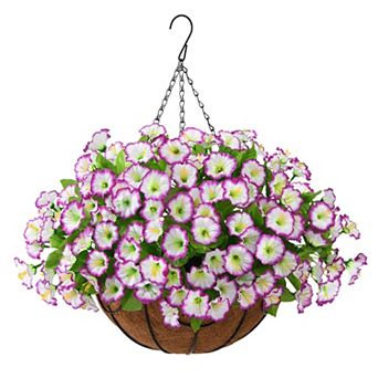 Artificial Hanging Flowers Basket Outdoor Decor