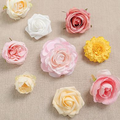 Silk Roses Peonies Greenery Combo Box Set