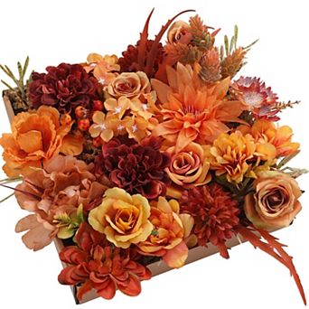 Silk Roses Peonies Greenery Combo Box Set