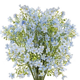 10 pc Silk Flowers Long Stems Tall Vase Wedding Decor