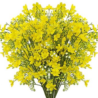 10 pc Silk Flowers Long Stems Tall Vase Wedding Decor
