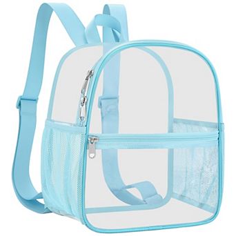 Clear Backpack Transparent PVC Adjustable Straps 12x6x11