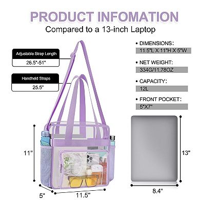Clear Stadium Messenger Bag