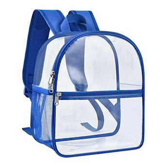 Clear Backpack Stadium Approved Reinforced Straps Small Bag 12x12x6