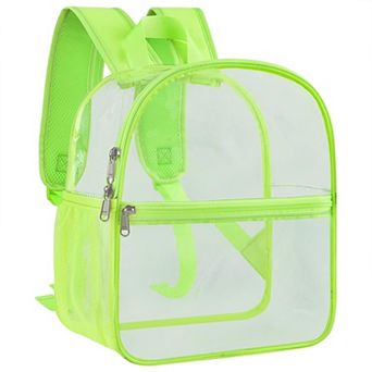 Clear Backpack Stadium Approved Reinforced Straps Small Bag 12x12x6