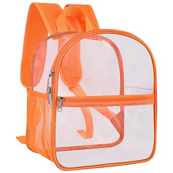 Clear Backpack Stadium Approved Reinforced Straps Small Bag 12x12x6