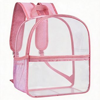 Clear Backpack Stadium Approved Reinforced Straps Small Bag 12x12x6