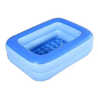 Inflatable Kiddie Pool Soft Floor Summer Fun Bathtub