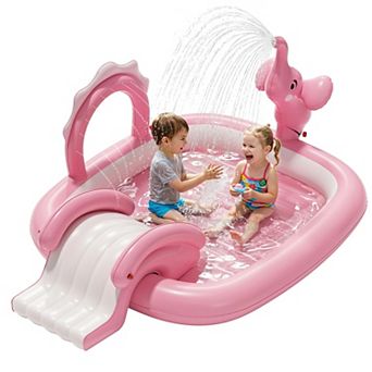 Elephant Inflatable Pool Slide Sprinkler Play Center Kiddie Garden Backyard