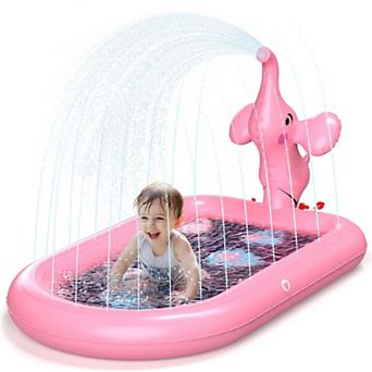 Elephant Splash Pad Sprinkler Pool Outdoor Play Mat Toddler Birthday Gift