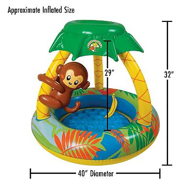 Go Bananas Monkey Inflatable Kiddie Pool