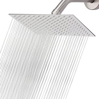 12*8” Rain Shower Head High Flow Stainless Steel Rainfall Rectangle