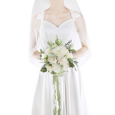 Sage Bridal Bouquet Silk Artificial Flowers