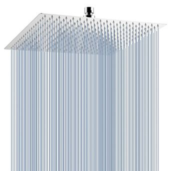 16” Rain Shower Head Square High Flow Ceiling Wall Mount