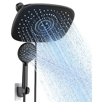 10” Rain Shower Head Handheld Combo 5 Spray Modes