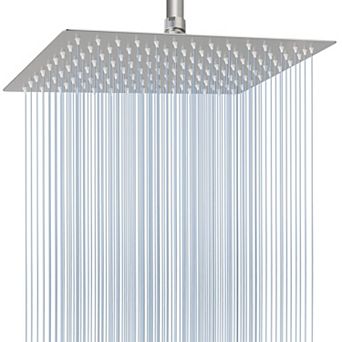 16*12” Rain Shower Head Square High Flow Waterfall Ceiling Wall Mount
