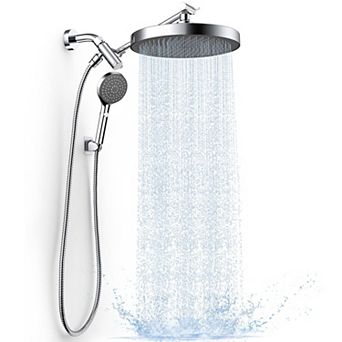 Rain Shower Head With Handheld Spray Combo Extension Arm