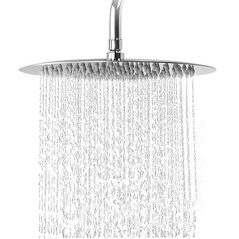 10" Rain Shower Head Ultra-thin Pressure Boosting High Flow Stainless Steel