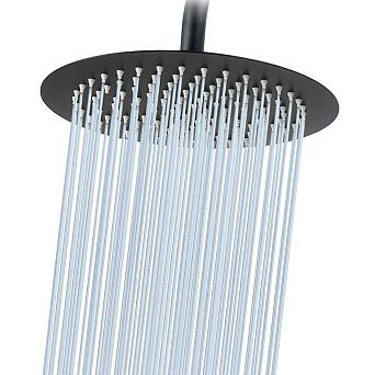 10" Rain Shower Head Ultra-thin Pressure Boosting High Flow Stainless Steel