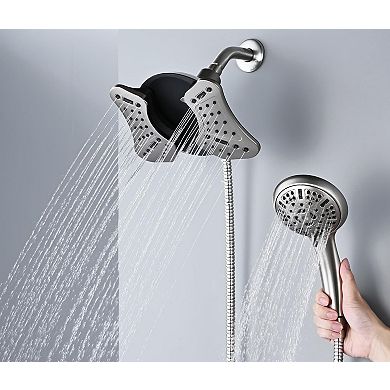 1.8 GPM Shower Head Handheld Combo 9 Modes Rainfall