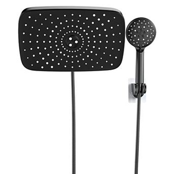 11.8” Rain Shower Head Handheld Combo 5 Spray Modes Dual Heads