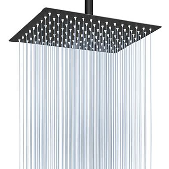 12*8” Rain Shower Head Stainless Steel Waterfall