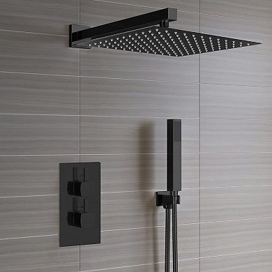 12*8” Rain Shower Head Stainless Steel Waterfall