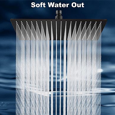 16” Rain Shower Head Stainless Steel Square Ceiling Wall Mount