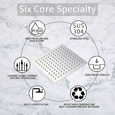 16” Square Stainless Steel Rain Shower Head