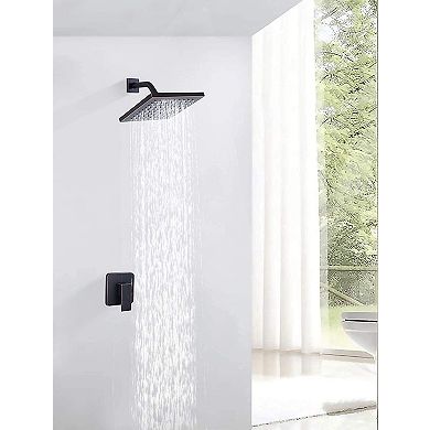 8” Square Rain Shower Head Stainless Steel Ultra Thin Self-cleaning