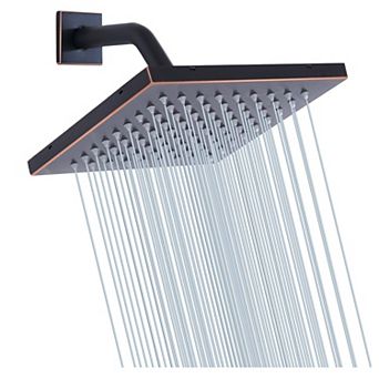8” Square Rain Shower Head Stainless Steel Ultra Thin Self-cleaning