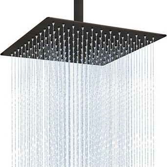 12” Rain Shower Head Stainless Steel Square Ceiling Wall Mount