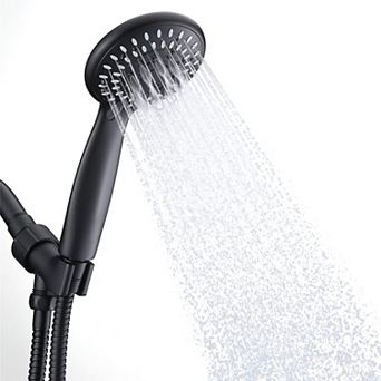 Shower Head Handheld 5-Settings High Spray Hose Mount